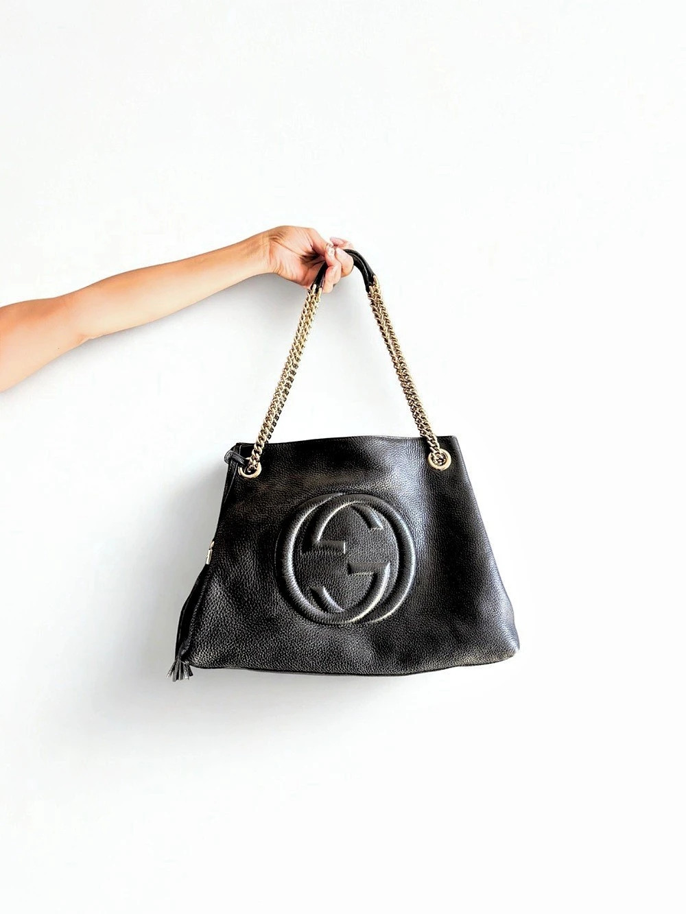 Gucci Soho Chain Shoulder Bag Black